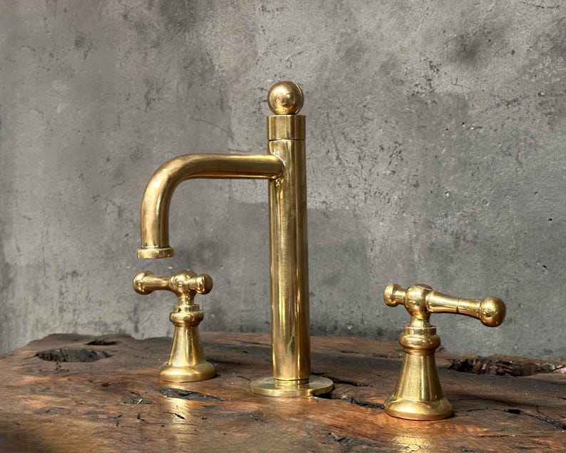 Artisan Widespread Brass Bathroom Faucet