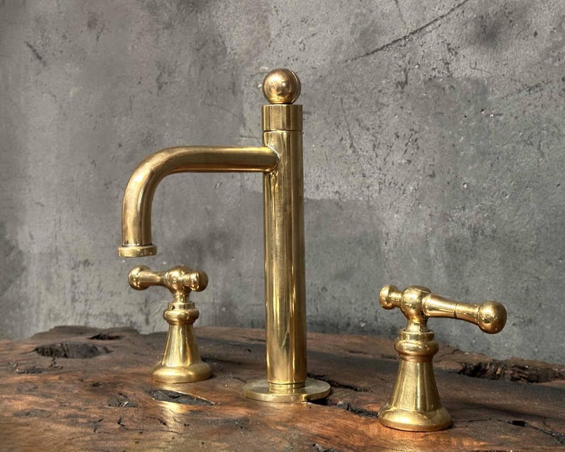 Artisan Widespread Brass Bathroom Faucet