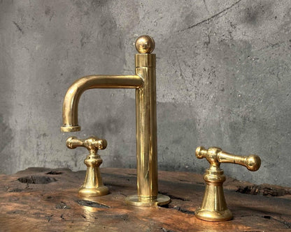 Artisan Widespread Brass Bathroom Faucet