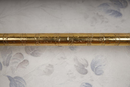 Handcrafted Moroccan Hammered Brass Towel Bar
