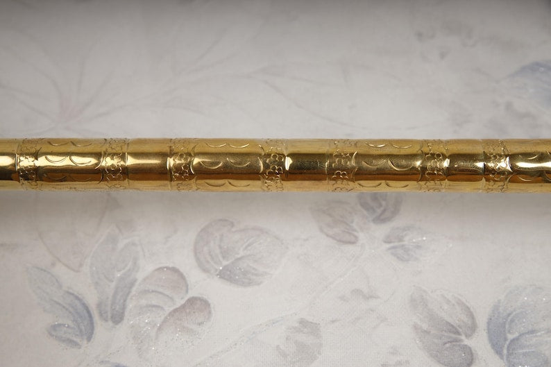 Handcrafted Moroccan Hammered Brass Towel Bar