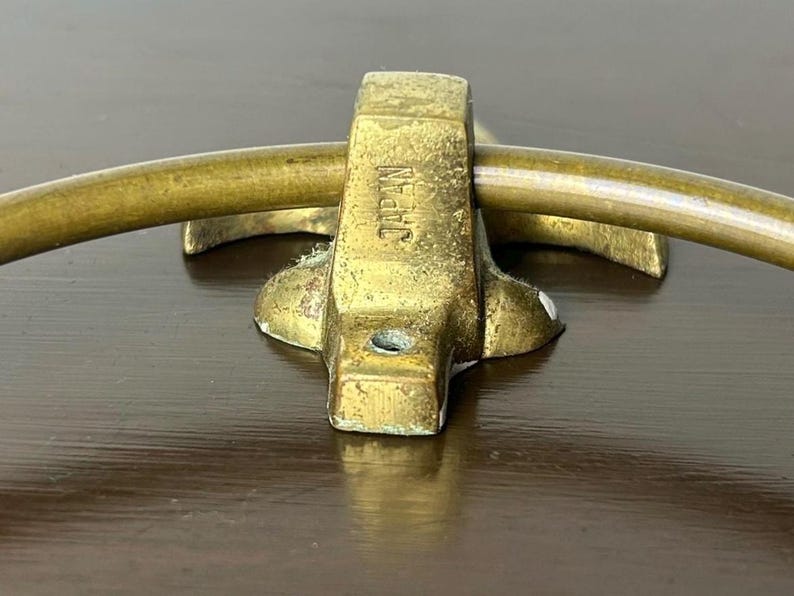 Brass Fleur-De-Lis Towel Ring Wall Mounted Bathroom Fixture