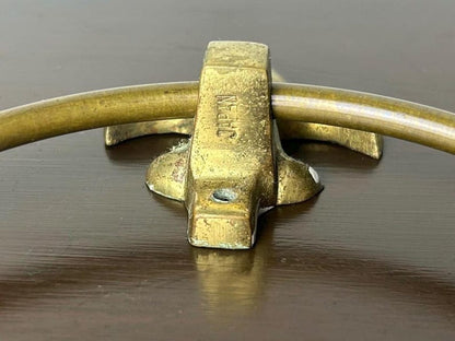 Brass Fleur-De-Lis Towel Ring Wall Mounted Bathroom Fixture