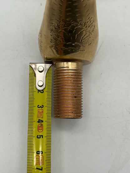 Artisan Engraved Brass Wall-Mounted Tap