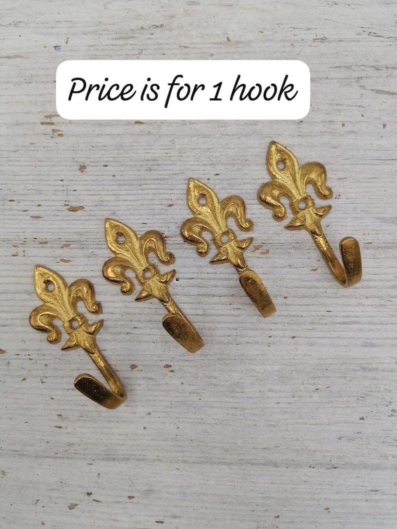 Vintage Solid Brass Wall Hook