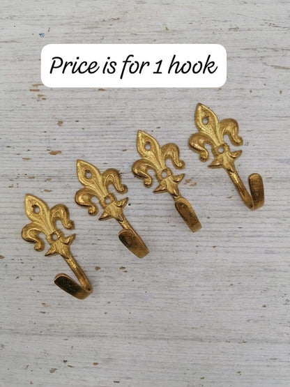 Vintage Solid Brass Wall Hook