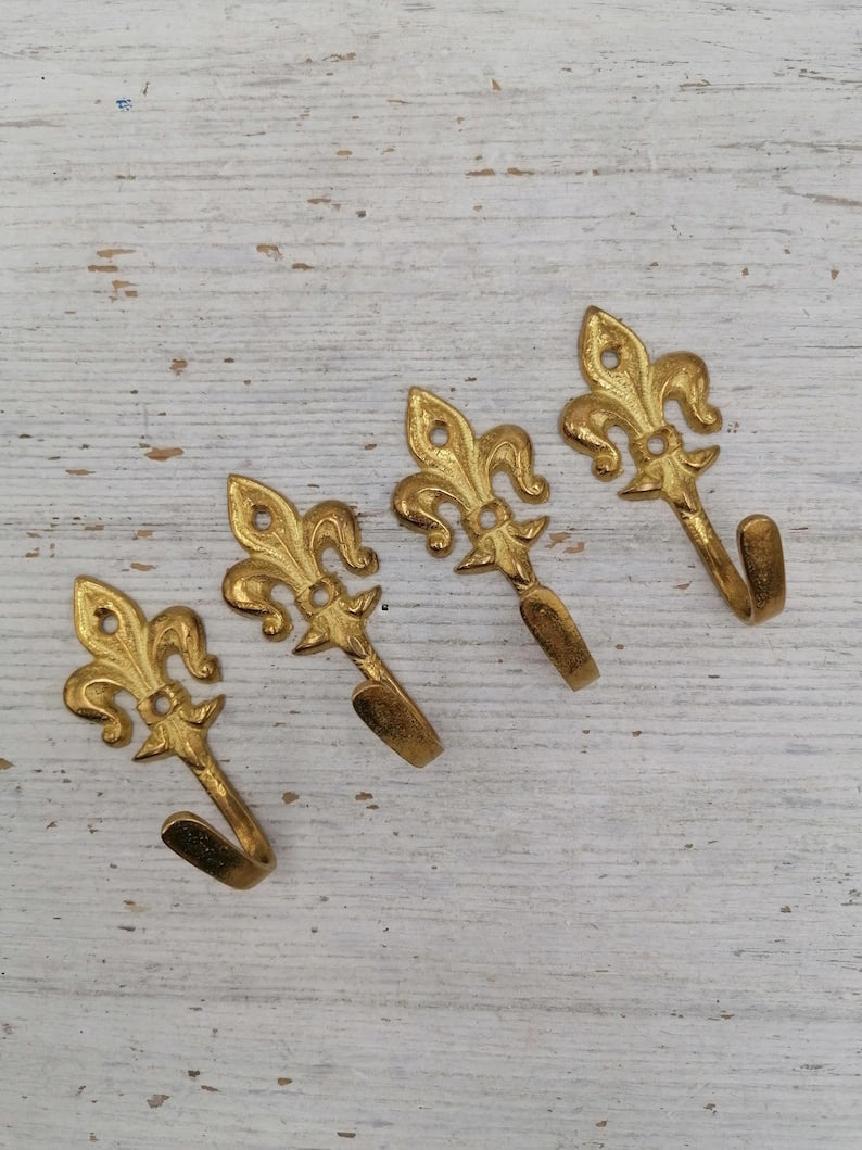 Vintage Solid Brass Wall Hook