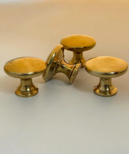 Unlacquered Solid Brass Ball Knob