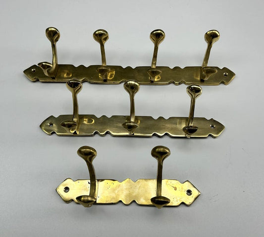 Luxury Unlacquered Brass Coat Rack