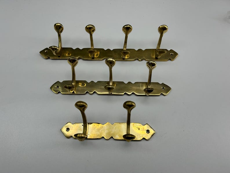 Luxury Unlacquered Brass Coat Rack