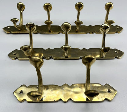 Luxury Unlacquered Brass Coat Rack