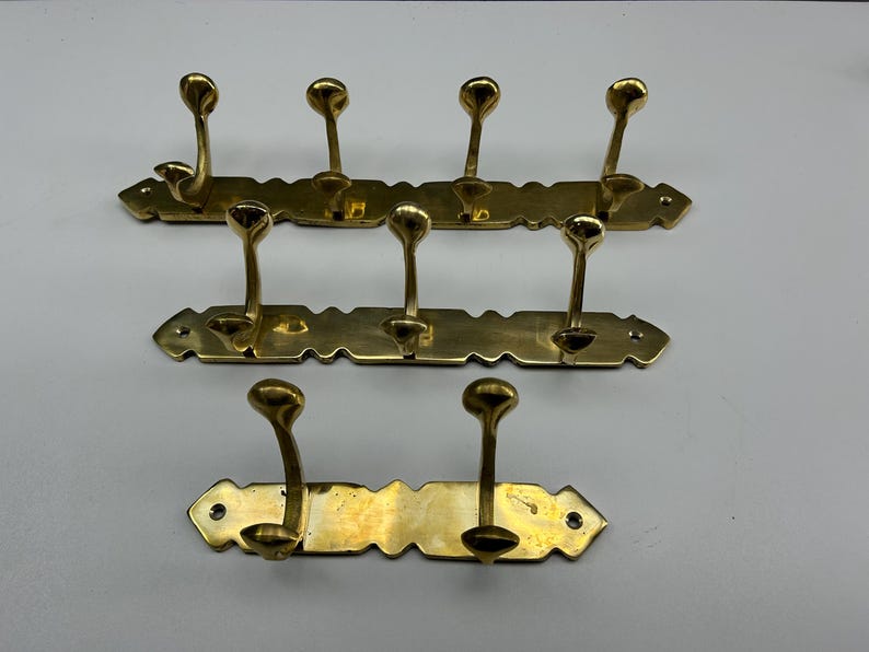 Luxury Unlacquered Brass Coat Rack