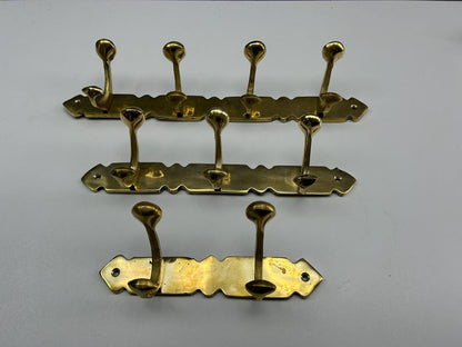 Luxury Unlacquered Brass Coat Rack