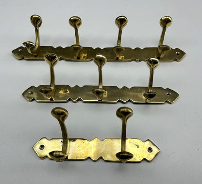 Luxury Unlacquered Brass Coat Rack