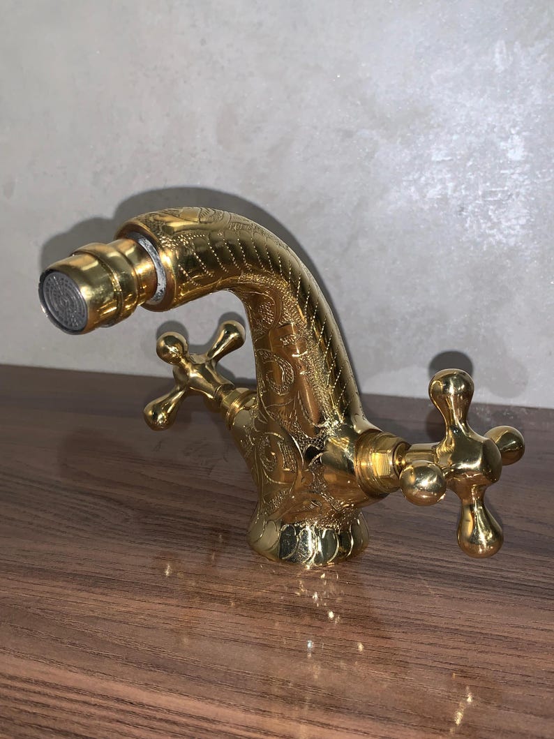 Handcrafted Solid Brass Moroccan Bathroom Faucet