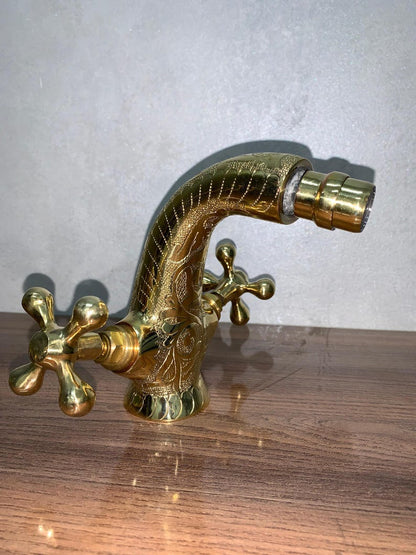 Handcrafted Solid Brass Moroccan Bathroom Faucet