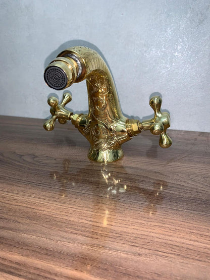 Handcrafted Solid Brass Moroccan Bathroom Faucet