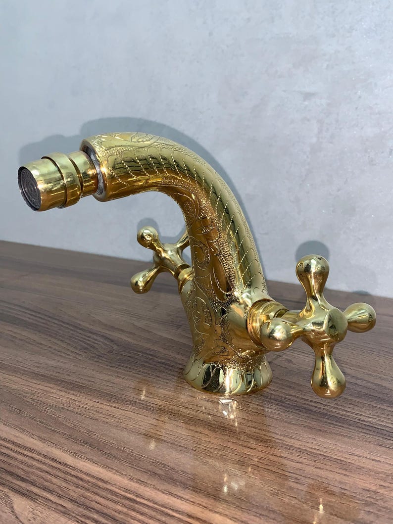 Handcrafted Solid Brass Moroccan Bathroom Faucet