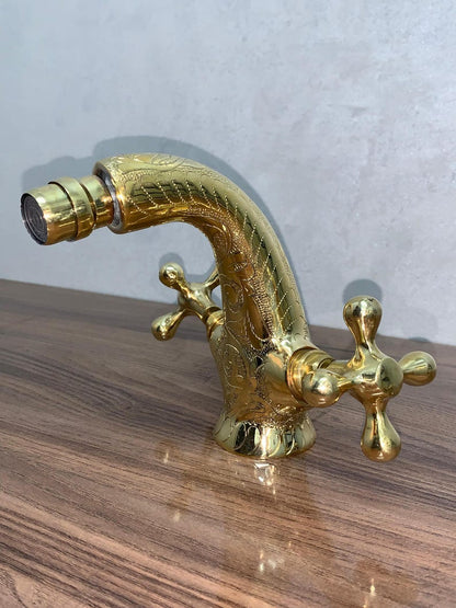 Handcrafted Solid Brass Moroccan Bathroom Faucet