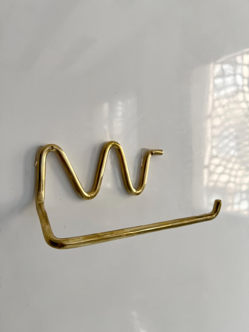 Wave Brass Wall Hook