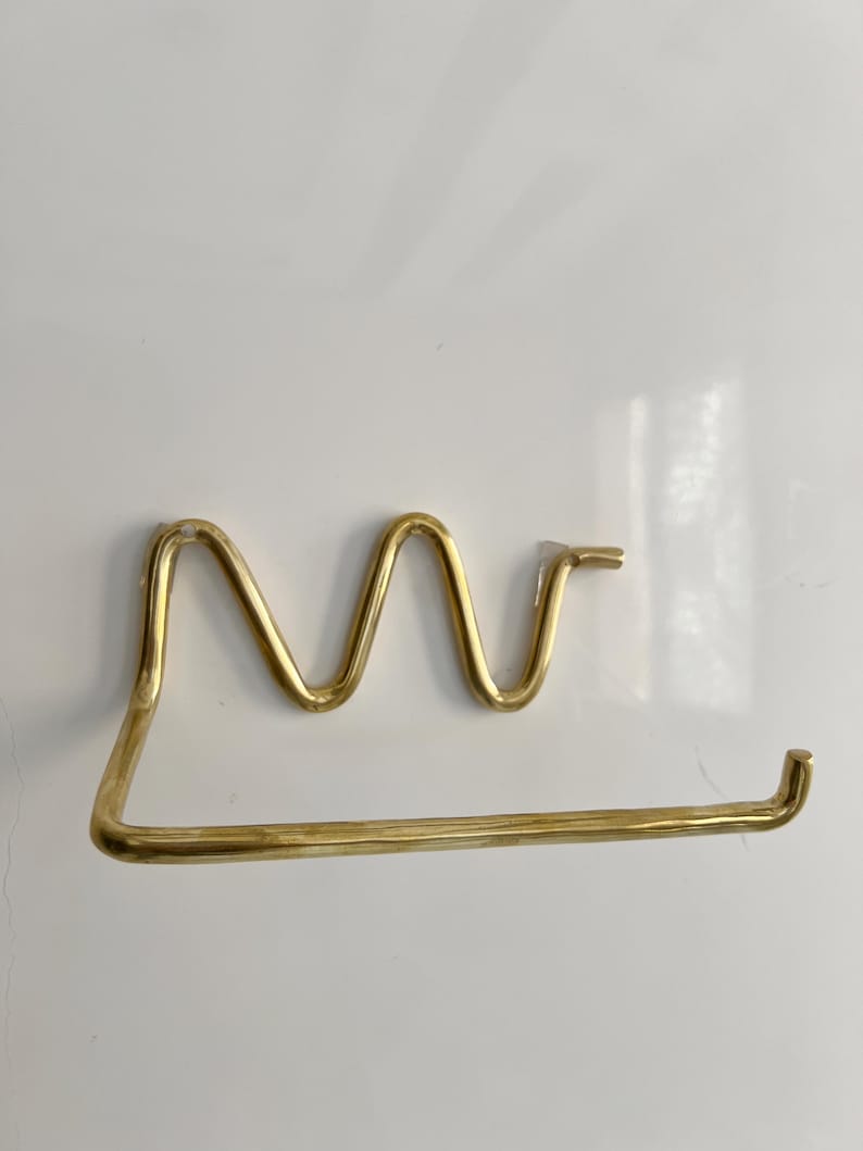 Wave Brass Wall Hook