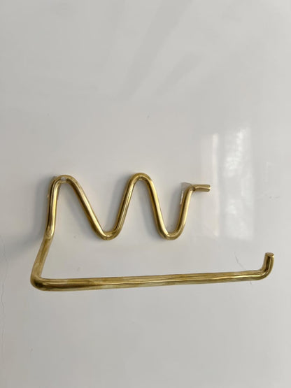 Wave Brass Wall Hook