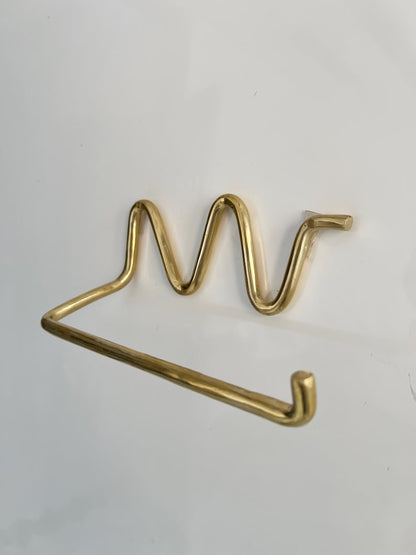 Wave Brass Wall Hook