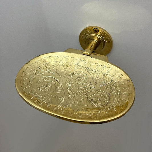 Unlacquered Brass Wall Mount Soap Dish