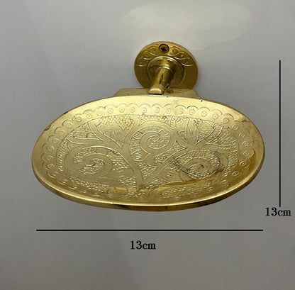 Unlacquered Brass Wall Mount Soap Dish