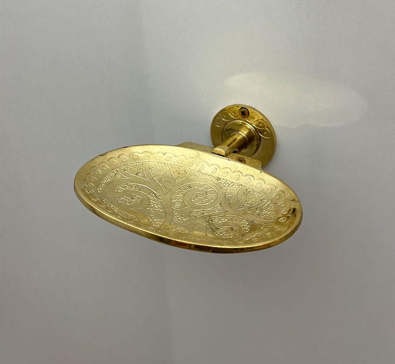 Unlacquered Brass Wall Mount Soap Dish