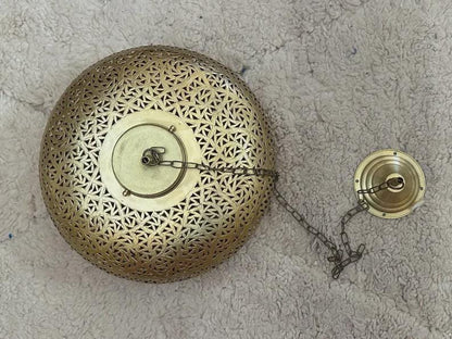 Moroccan Filigree Brass Pendant