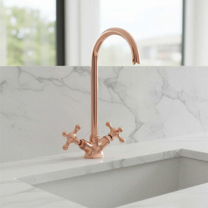 Polished Rose Copper Monobloc Faucet