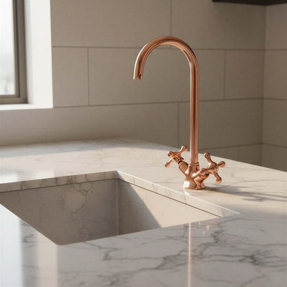 Polished Rose Copper Monobloc Faucet