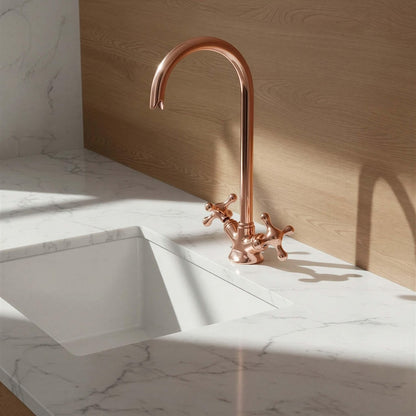Polished Rose Copper Monobloc Faucet