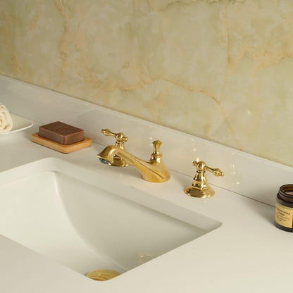Artisan Brass Widespread Bathroom Faucet