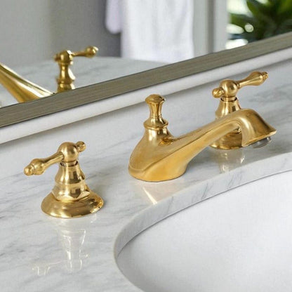 Artisan Brass Widespread Bathroom Faucet