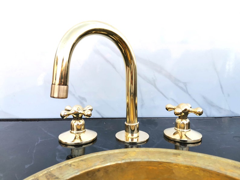 Widespread Unlacquered Brass Deck