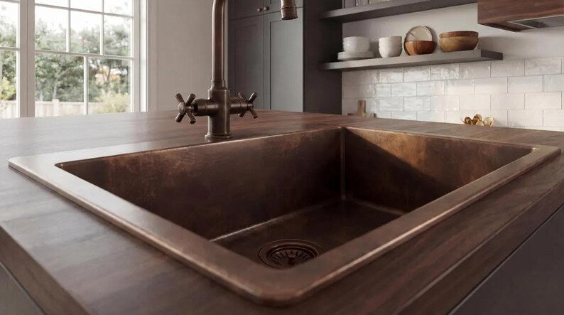 Premium Handmade Copper Kitchen Sink