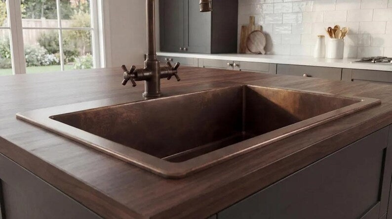 Premium Handmade Copper Kitchen Sink