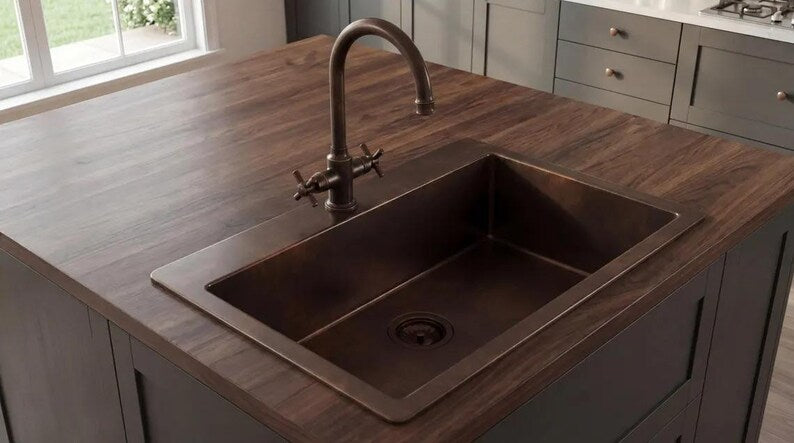 Premium Handmade Copper Kitchen Sink