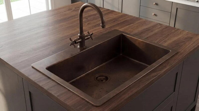 Premium Handmade Copper Kitchen Sink