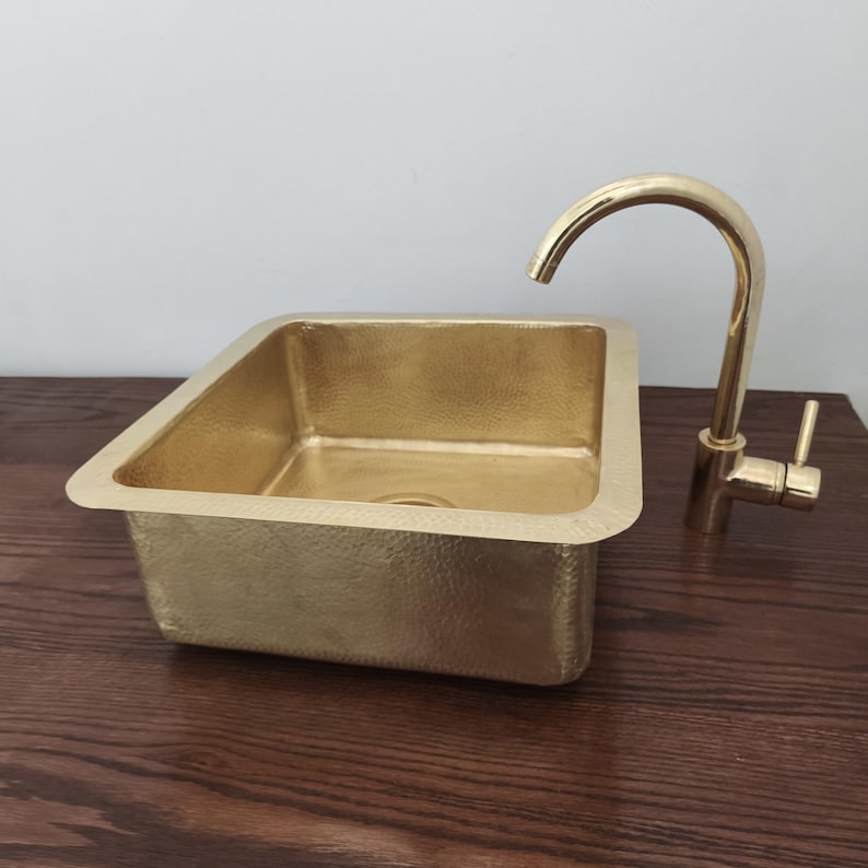 Moroccan Brass Kitchen & Bar Sink