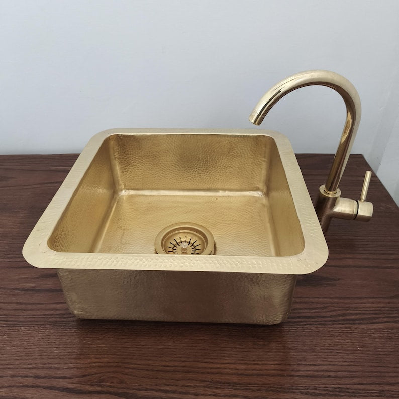 Moroccan Brass Kitchen & Bar Sink