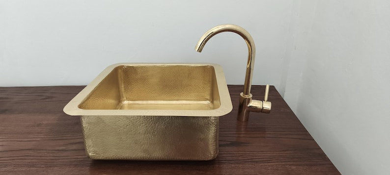 Moroccan Brass Kitchen & Bar Sink