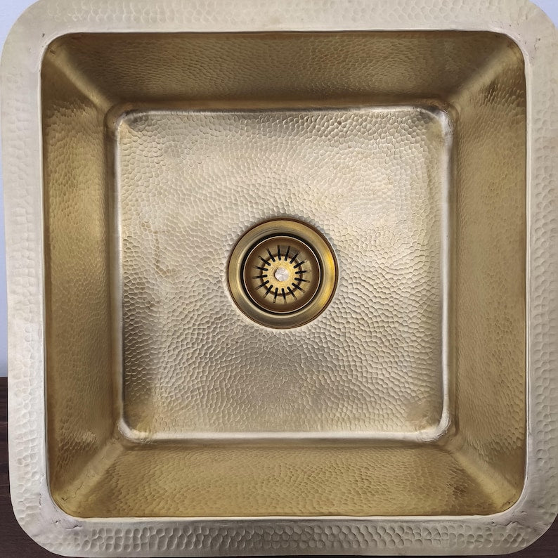 Moroccan Brass Kitchen & Bar Sink