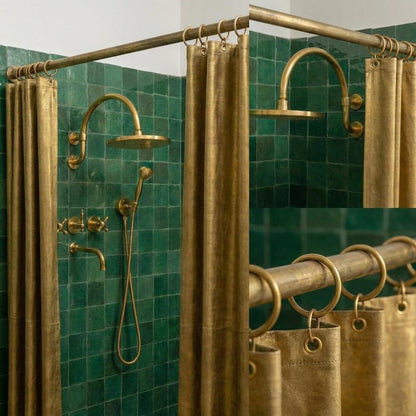 Solid Brass Wall-Mount Exposed Shower with Handheld Sprayer