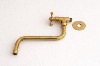Solid Brass Wall Spigot – Polished Finish