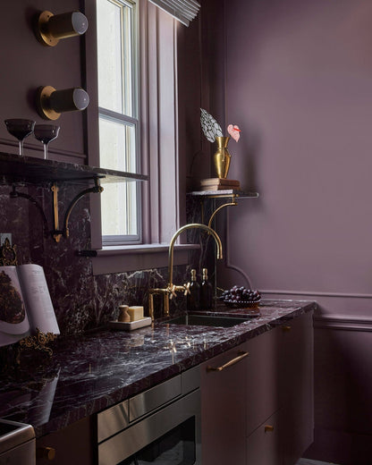 Widespread Brass Bathroom Faucet with Cross Handles