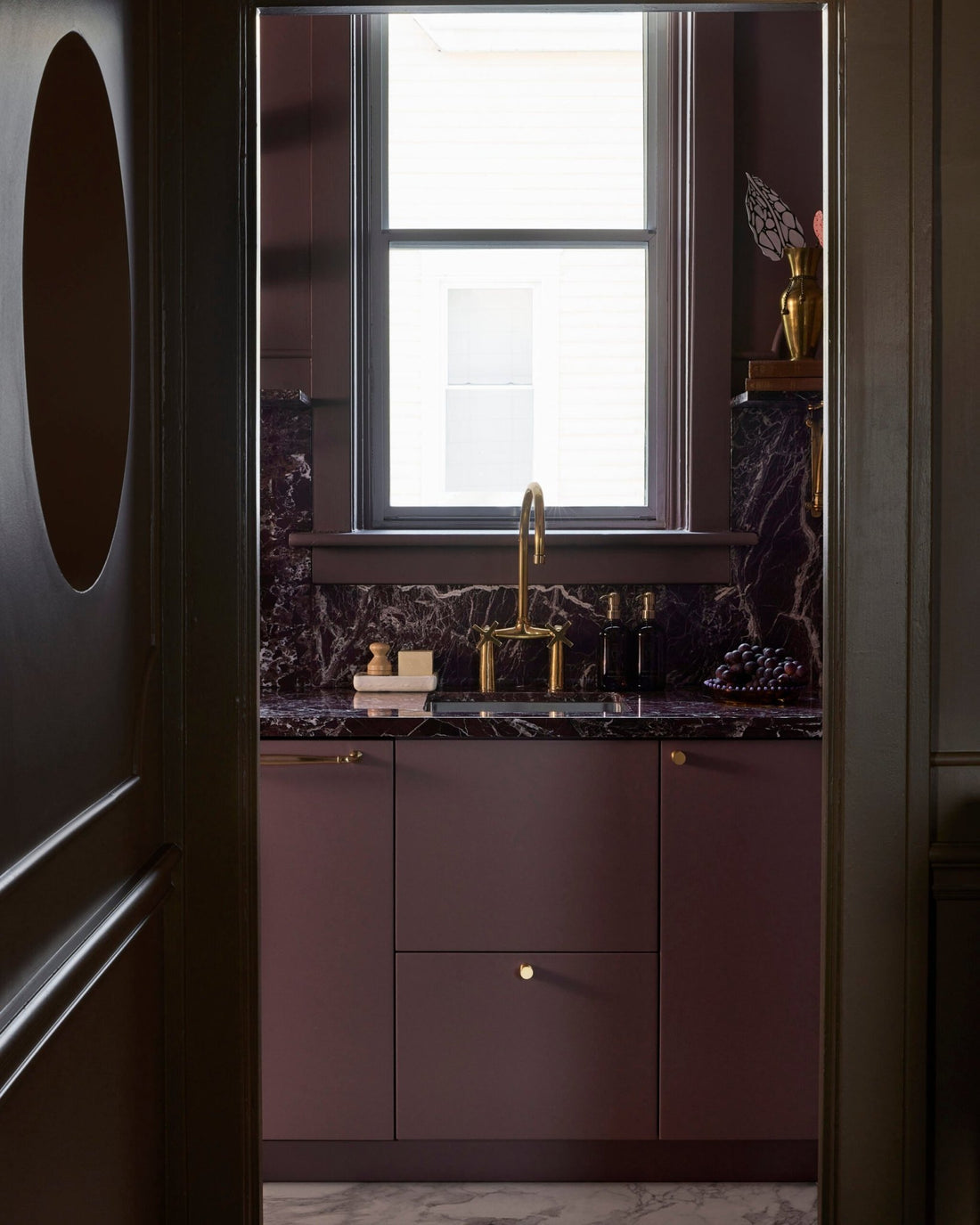 Widespread Brass Bathroom Faucet with Cross Handles
