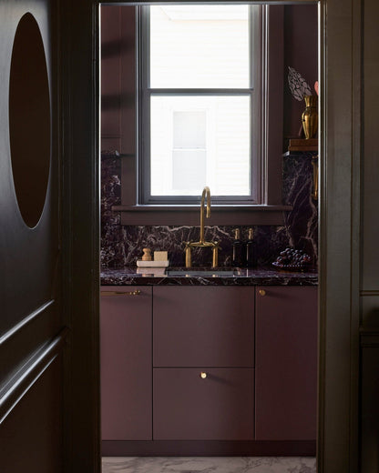 Widespread Brass Bathroom Faucet with Cross Handles